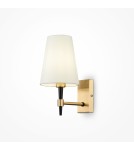 Wall lamps with lampshade - Maytoni Zaragoza 1xE14 40W wall lamp H001WL-01BS brass - product 2
