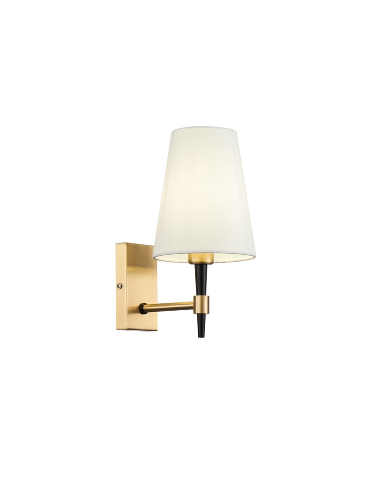 Wall lamps with lampshade - Maytoni Zaragoza 1xE14 40W wall lamp H001WL-01BS brass - product kolory-swiatla.pl 3