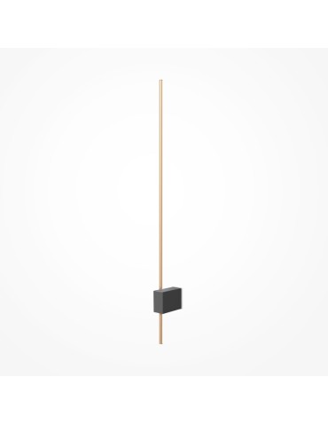 Maytoni Pars Kinkiet/Ścienna LED 6W 500lm 3000K Czarny, Złoty C070WL-L6GB3K