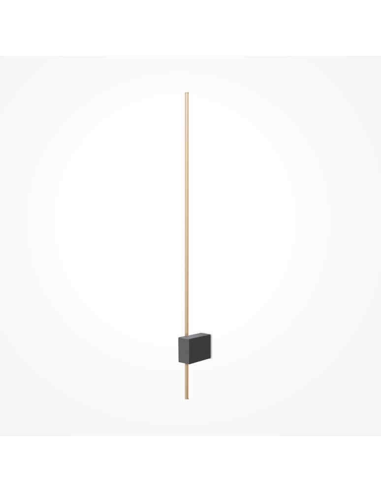 Kinkiety designerskie - Maytoni Pars Kinkiet/Ścienna LED 6W 500lm 3000K Czarny, Złoty C070WL-L6GB3K - produkt kolory-swiatla.pl 1