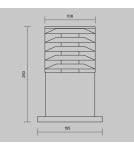 Standing garden lamps - Maytoni Bronx Outdoor/Garden E27 1x60W Grey O576FL-01GR - product 5