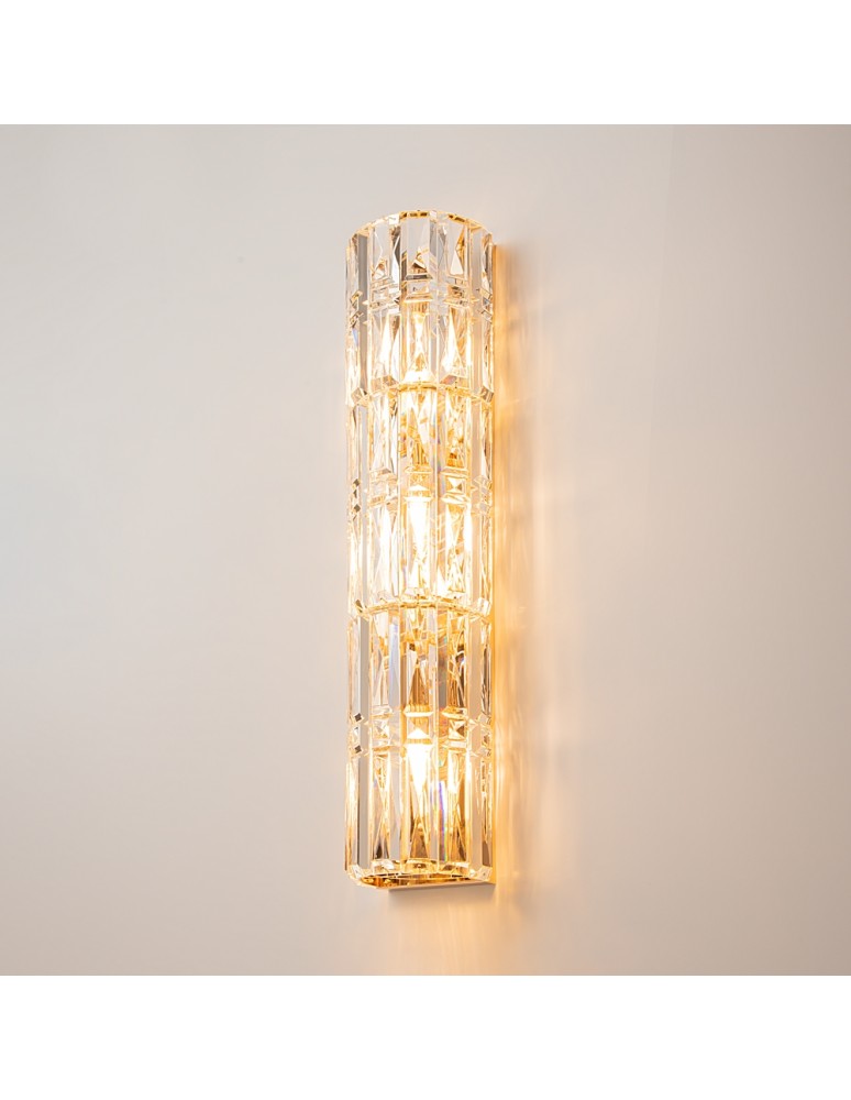 Glamour wall lamps - Maytoni Facet Wall lamp/wall lamp 3xE14 60W Gold MOD094WL-03G - product kolory-swiatla.pl 1
