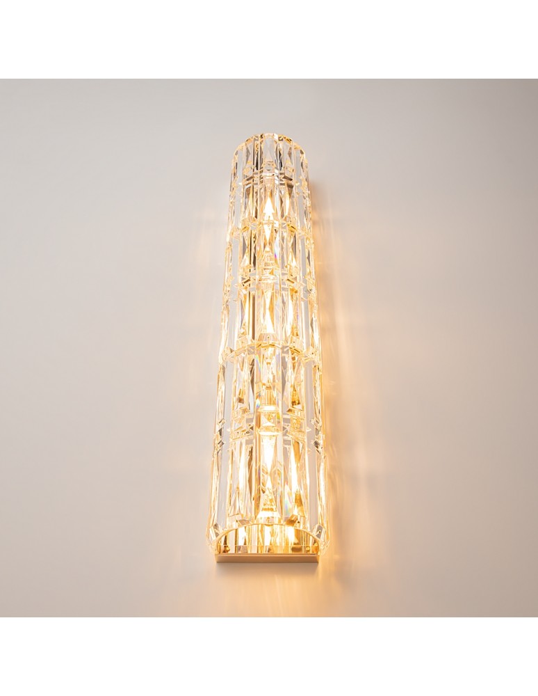 Glamour wall lamps - Maytoni Facet Wall lamp/wall lamp 3xE14 60W Gold MOD094WL-03G - product kolory-swiatla.pl 4