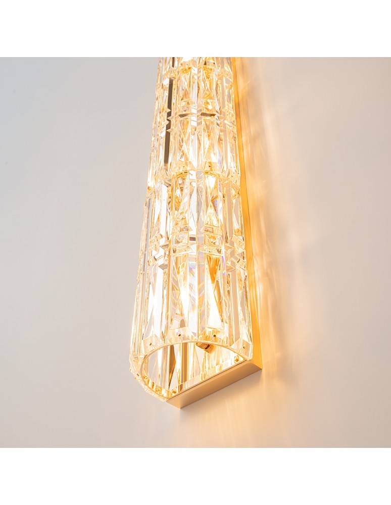 Glamour wall lamps - Maytoni Facet Wall lamp/wall lamp 3xE14 60W Gold MOD094WL-03G - product kolory-swiatla.pl 7