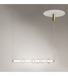 Lampy wiszące nad wyspę - Maytoni Cosmo Lampa Wisząca Nowoczesna LED 39W 4800lm 3000K Mosiądz MOD210PL-L39BS3K - produkt 5
