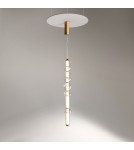 Lampy wiszące nad wyspę - Maytoni Cosmo Lampa Wisząca Nowoczesna LED 39W 4800lm 3000K Mosiądz MOD210PL-L39BS3K - produkt 6