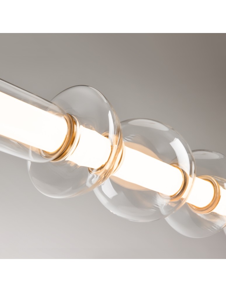 Lampy wiszące nad wyspę - Maytoni Cosmo Lampa Wisząca Nowoczesna LED 39W 4800lm 3000K Mosiądz MOD210PL-L39BS3K - produkt kolory-swiatla.pl 7