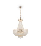 Glamour pendant lamps - Maytoni Bella 8xE14 60W chandelier DIA750-TT50-WG gold - product 1