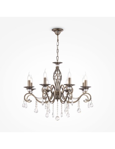 Maytoni Grace 8xE14 60W chandelier RC247-PL-08-R brass - product 2