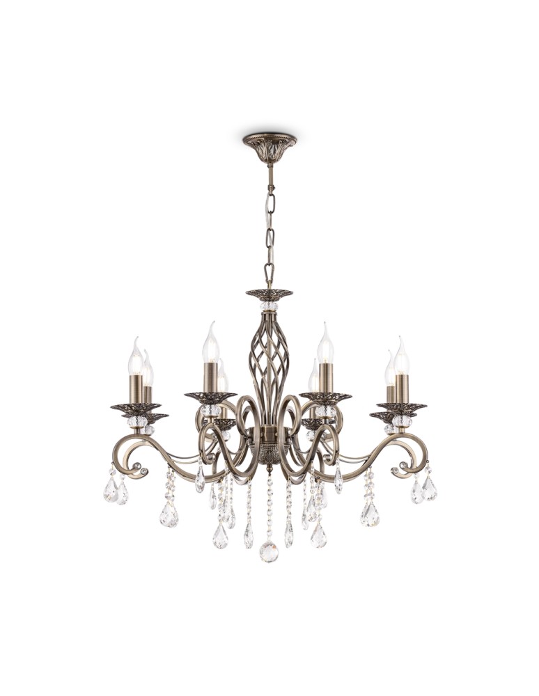 Chandelier chandeliers - Maytoni Grace 8xE14 60W chandelier RC247-PL-08-R brass - product kolory-swiatla.pl 1