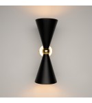Kinkiety podwójne - Maytoni Vesper Ścienna E14 2x40W Czarny Złoty MOD108WL-02GB - produkt 3