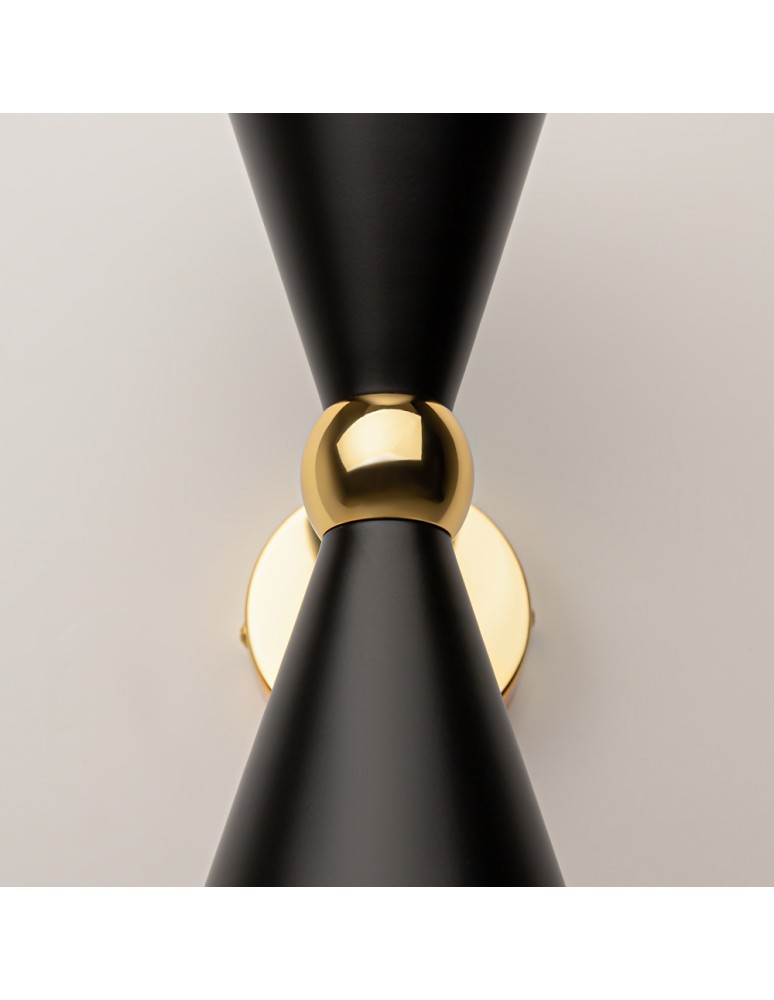 Double wall lamps - Maytoni Vesper Wall E14 2x40W Black Gold MOD108WL-02GB - product kolory-swiatla.pl 4