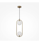 Pendant lamps spheres - Maytoni Ring Pendant Lamp 2xG9 25W Brass MOD013PL-02BS1 - product 5