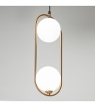 Pendant lamps spheres - Maytoni Ring Pendant Lamp 2xG9 25W Brass MOD013PL-02BS1 - product 3