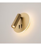 Kinkiety do czytania - Maytoni Ios 176 Ścienna LED 6.9W 3032K 689lm Złoty Matowy C176-WL-01-6W-MG - produkt 6