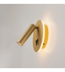 Reading wall lamps - Maytoni Ios 176 LED Wall Mount 6.9W 3032K 689lm Gold Matte C176-WL-01-6W-MG - product 8