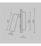 Kinkiety do czytania - Maytoni Ios 176 Ścienna LED 6.9W 3032K 689lm Złoty Matowy C176-WL-01-6W-MG - produkt 10