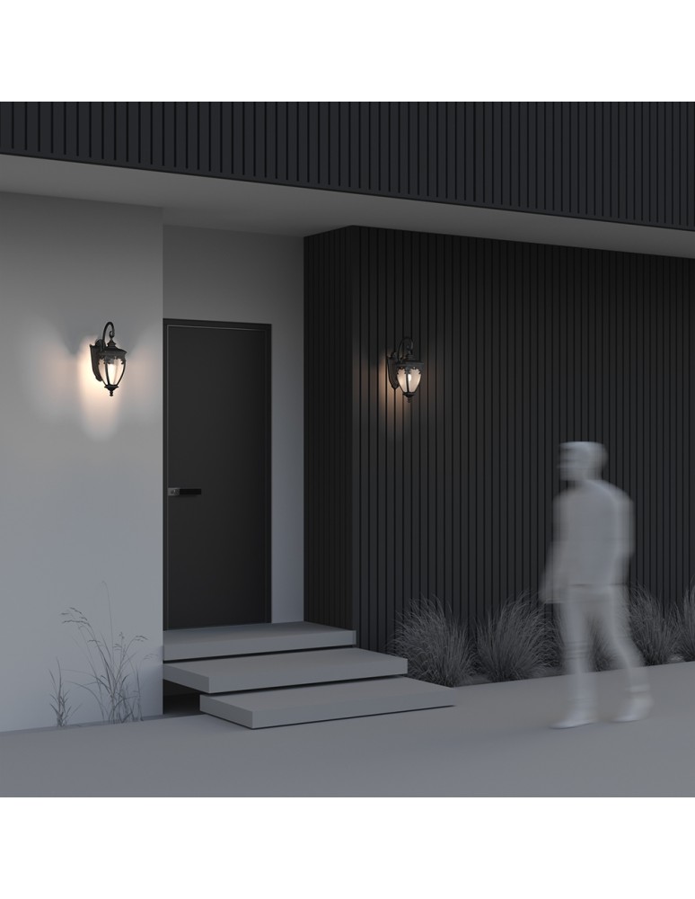 Kinkiety zewnętrzne - Maytoni  Fleur Ścienna E27 1x60W Brąz Antyczny O414WL-01BZ - produkt kolory-swiatla.pl 6