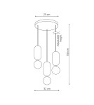 Light Prestige Ballo lampa wisząca 3xG9 LP-0730/3P