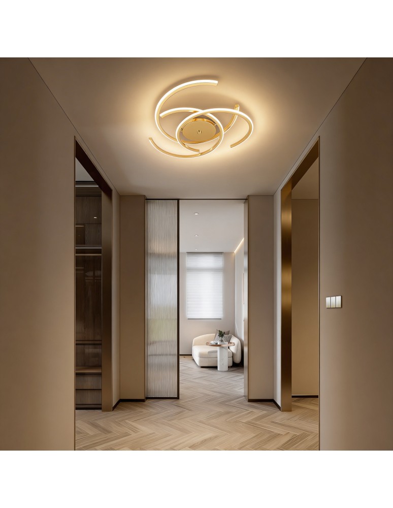 Light Prestige Plafon Spider 51 cm złoty LED CCT LP-1255/1C 51 GD