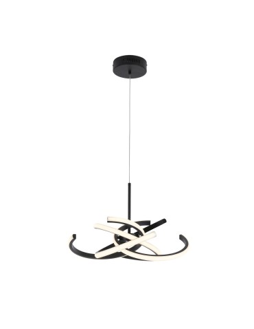 Light Prestige Lampa wisząca Spider 48 cm czarna LED CCT LP-1225/1P 48 BK