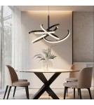 Light Prestige Lampa wisząca Spider 48 cm czarna LED CCT LP-1225/1P 48 BK