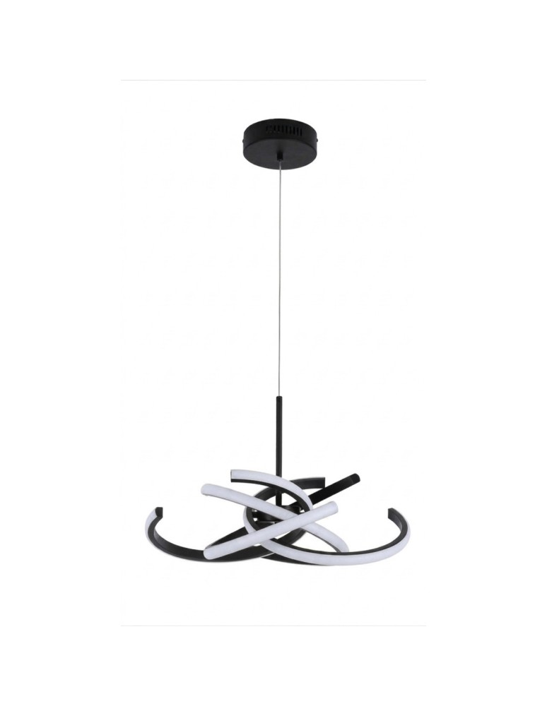 Light Prestige Lampa wisząca Spider 48 cm czarna LED CCT LP-1225/1P 48 BK