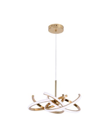 Light Prestige Lampa wisząca Spider 48 cm złota LED CCT LP-1225/1P 48 GD