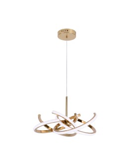 Light Prestige Lampa wisząca Spider 48 cm złota LED CCT LP-1225/1P 48 GD