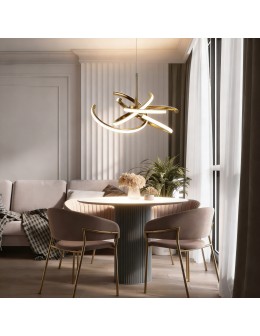 Light Prestige Lampa wisząca Spider 48 cm złota LED CCT LP-1225/1P 48 GD - produkt 2