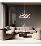 Light Prestige Lampa wisząca Spider 48 cm złota LED CCT LP-1225/1P 48 GD Light Prestige Lampa wisząca Spider 48 cm złota LED CCT LP-1225/1P 48 GD