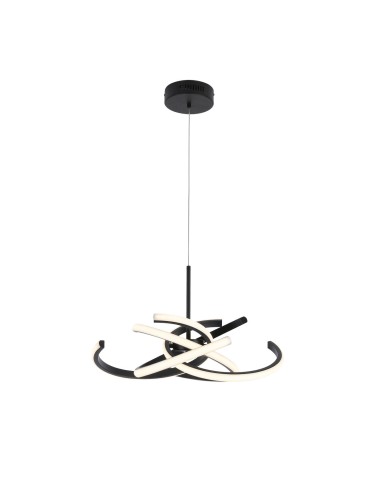 Light Prestige Lampa wisząca Spider 58 cm czarna LED CCT LP-1225/1P 58 BK