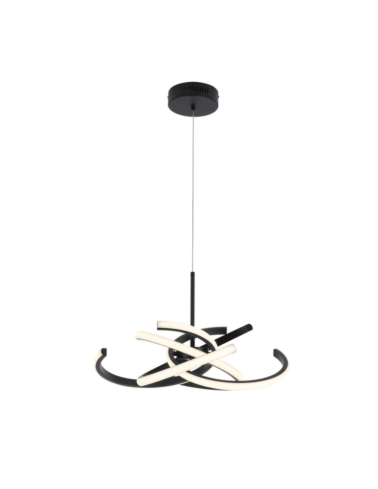 Light Prestige Lampa wisząca Spider 58 cm czarna LED CCT LP-1225/1P 58 BK