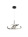 View Light Prestige Lampa wisząca Spider 58 cm czarna LED CCT LP-1225/1P 58 BK
