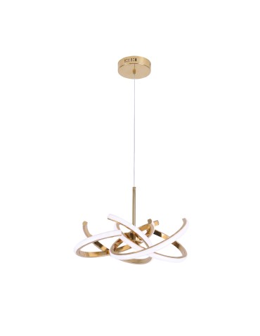 Light Prestige Lampa wisząca Spider 58 cm złota LED CCT LP-1225/1P 58 GD