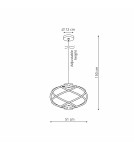 Light Prestige Lampa wisząca Kandor czarna LED CCT LP-1425/1P BK Light Prestige Lampa wisząca Kandor czarna LED CCT LP-1425/1P BK