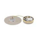 Nowodvorski RING LED S Ścienna/Kinkiet Kinkiet/Ścienna LED zintegrowany  3000K Beżowy 12656