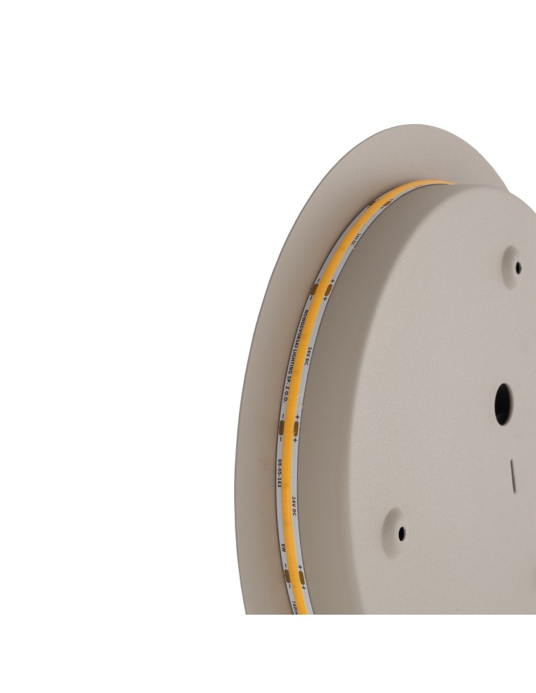 Nowodvorski RING LED M Ścienna/Kinkiet Kinkiet/Ścienna LED zintegrowany  3000K Beżowy 12655