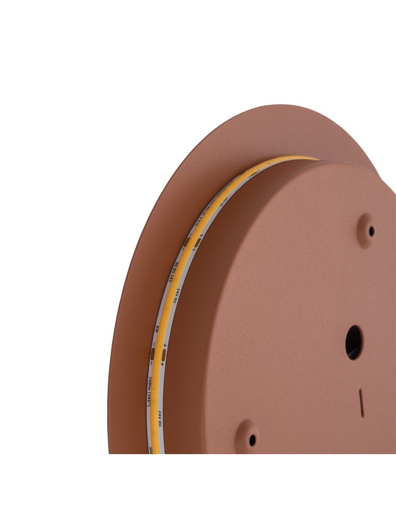 Nowodvorski RING LED M Ścienna/Kinkiet Kinkiet/Ścienna LED zintegrowany  3000K Terakota 12658