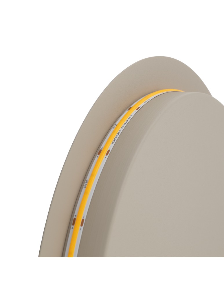Nowodvorski RING LED L Ścienna/Kinkiet Kinkiet/Ścienna LED zintegrowany  3000K Beżowy 12654