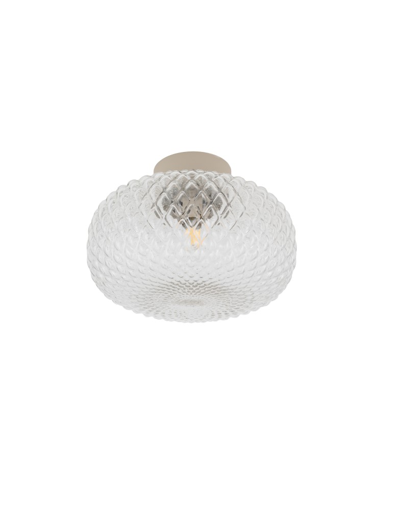 Nowodvorski MALINDI B Lampa Sufitowa Sufitowa E14  Transparentny Beżowy 12255