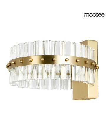 Moosee MOOSEE SATURNUS WALL lamp gold - LED, crystal, brushed steel (MSE01040015)