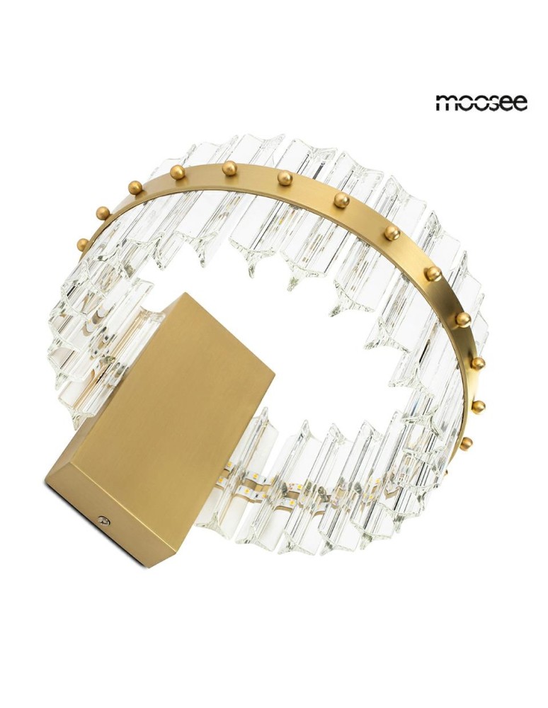 Moosee MOOSEE lampa ścienna SATURNUS WALL złota - LED, kryształ, stal szczotkowana (MSE01040015) Moosee MOOSEE lampa ścienna SATURNUS WALL złota - LED, kryształ, stal szczotkowana (MSE01040015)