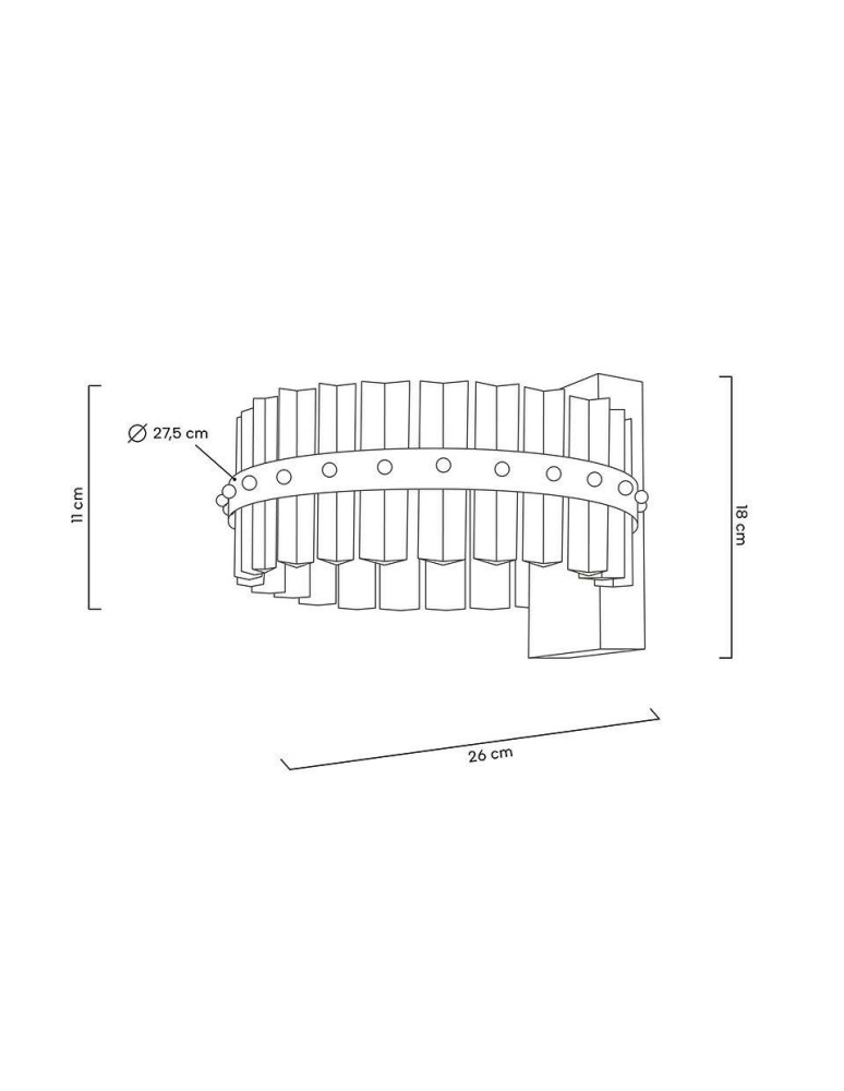 Moosee MOOSEE lampa ścienna SATURNUS WALL złota - LED, kryształ, stal szczotkowana (MSE01040015) Moosee MOOSEE lampa ścienna SATURNUS WALL złota - LED, kryształ, stal szczotkowana (MSE01040015)