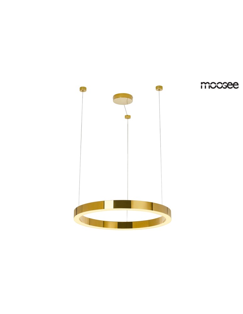 Moosee MOOSEE lampa wisząca RING LUXURY 50 złota - LED, chromowane złoto (MSE010100150) Moosee MOOSEE lampa wisząca RING LUXURY 50 złota - LED, chromowane złoto (MSE010100150)
