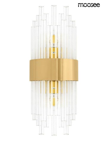 Moosee MOOSEE lampa ścienna PORTOFINO złota (MSE010400201)