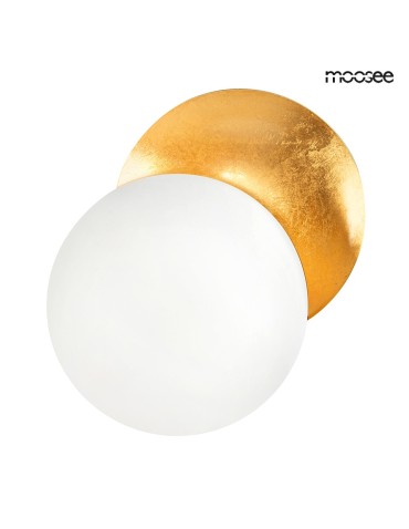 Moosee MOOSEE lampa ścienna ECLISE złota / biała (MSE010400203)