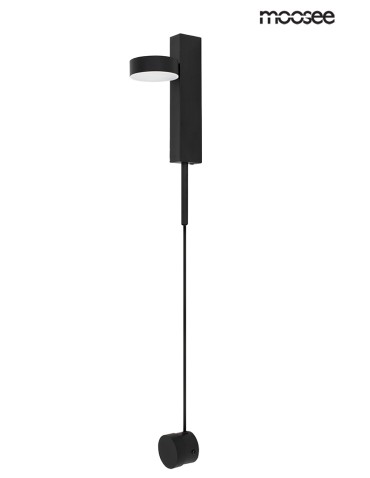 Moosee MOOSEE lampa ścienna CLARID BLACK czarna (MSE010400207)