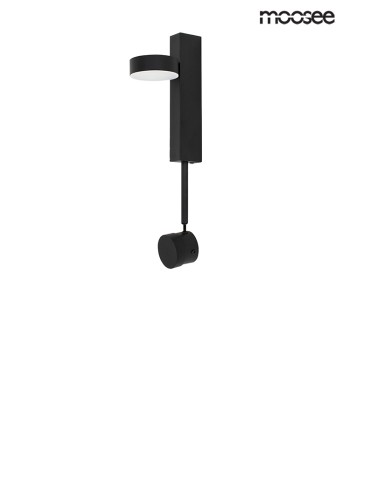 Moosee MOOSEE lampa ścienna CLARID BLACK czarna (MSE010400207) - produkt 2
