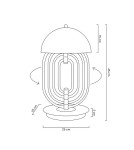 Moosee MOOSEE lampa stołowa BOTTEGA złota / czarna (MSE010300152) Moosee MOOSEE lampa stołowa BOTTEGA złota / czarna (MSE010300152)